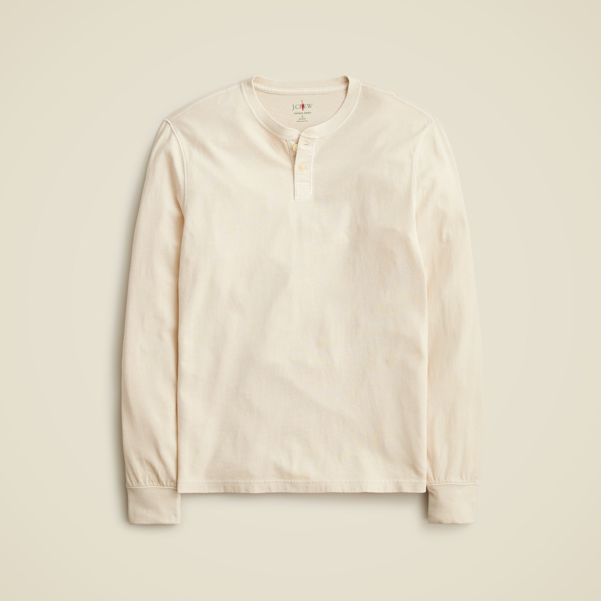  Vintage-wash cotton henley