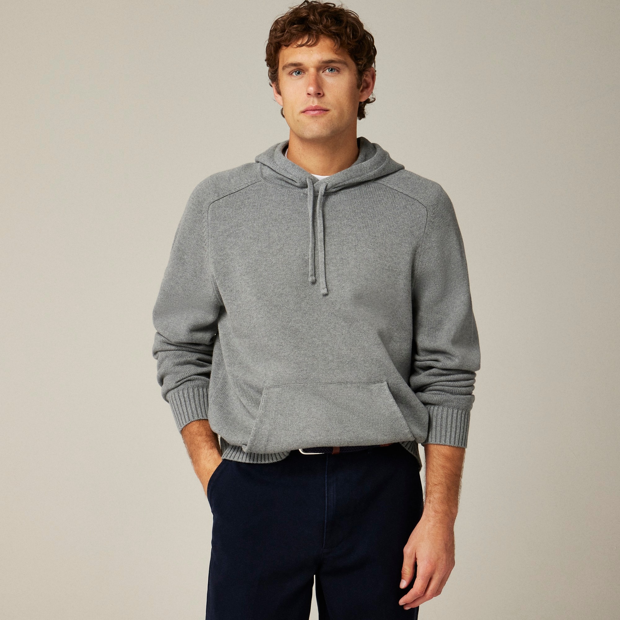 mens Heritage cotton hooded sweater