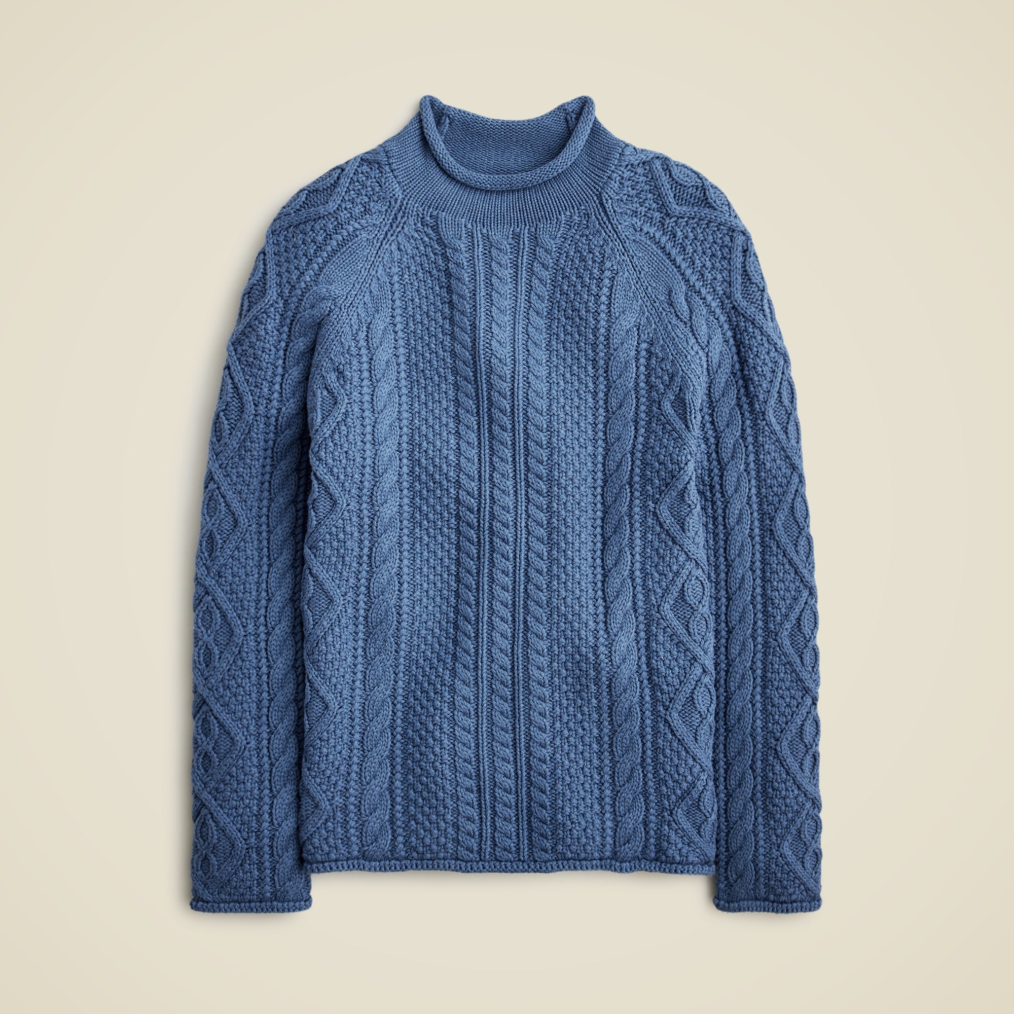 mens Cotton cable-knit Rollneck&trade; sweater