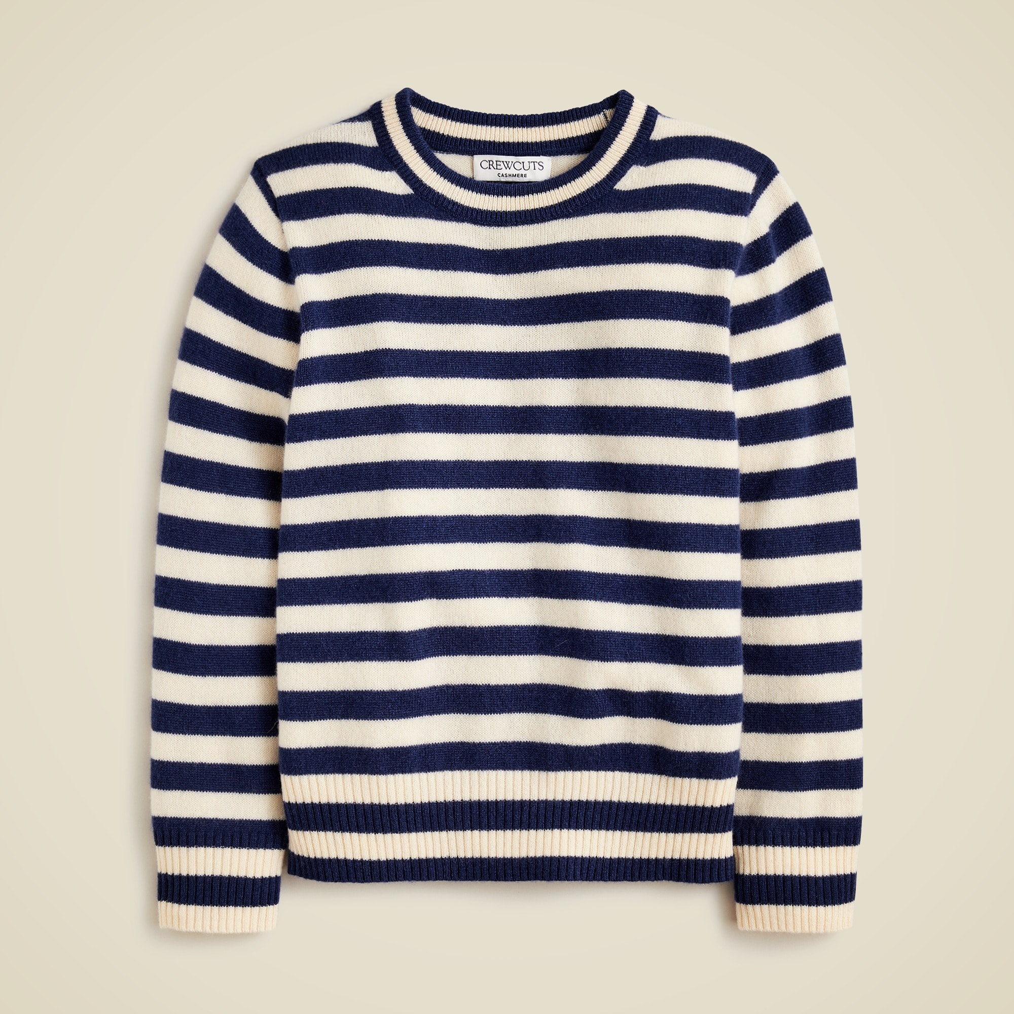 boys Kids' cashmere crewneck sweater in stripe