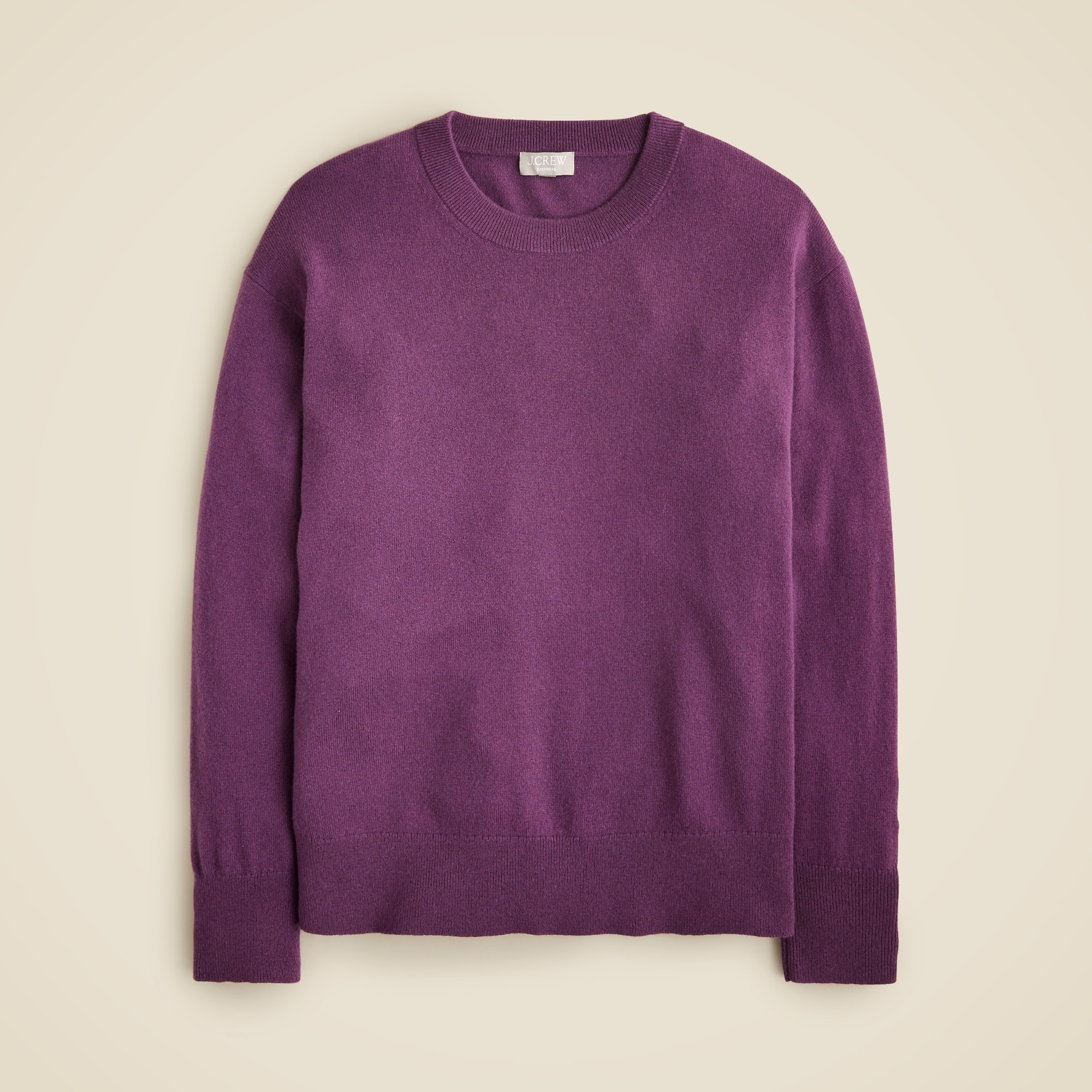 womens Cashmere relaxed crewneck sweater