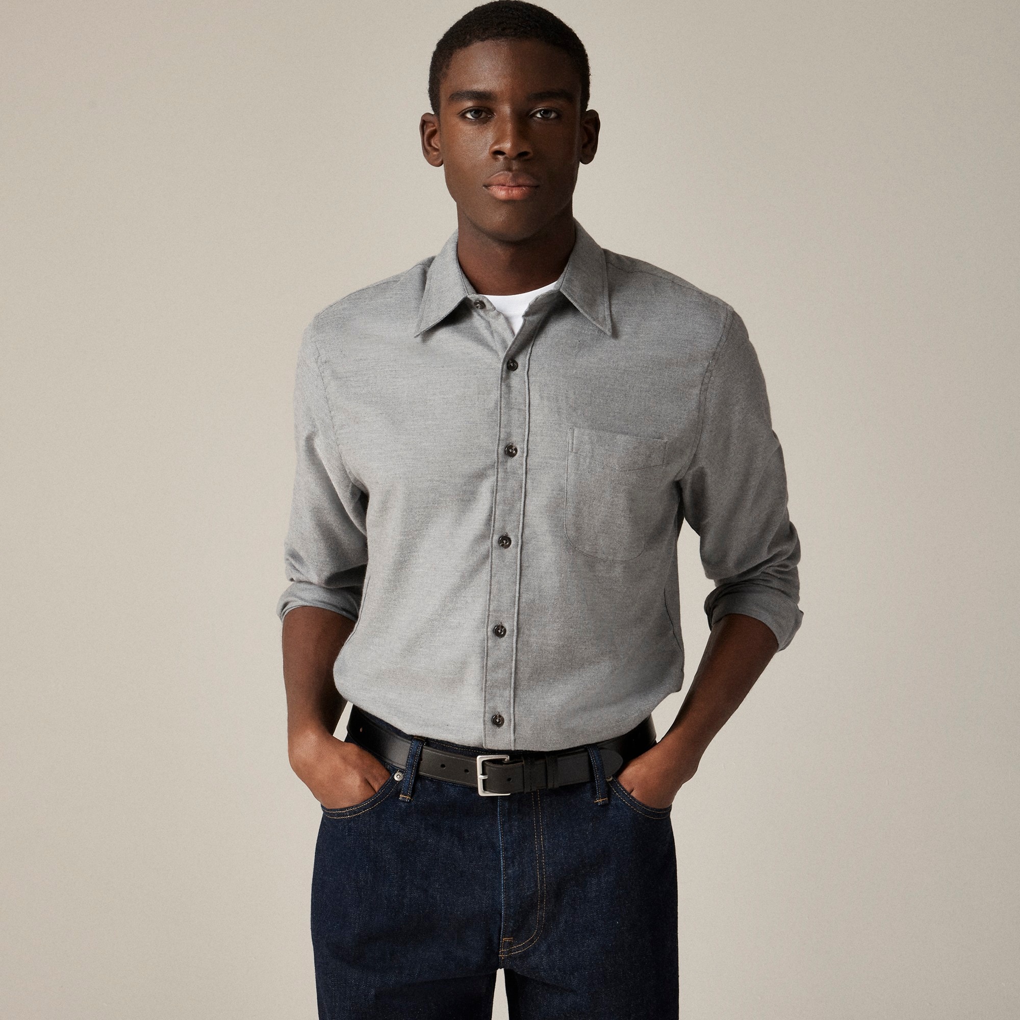 mens Cotton-cashmere blend shirt