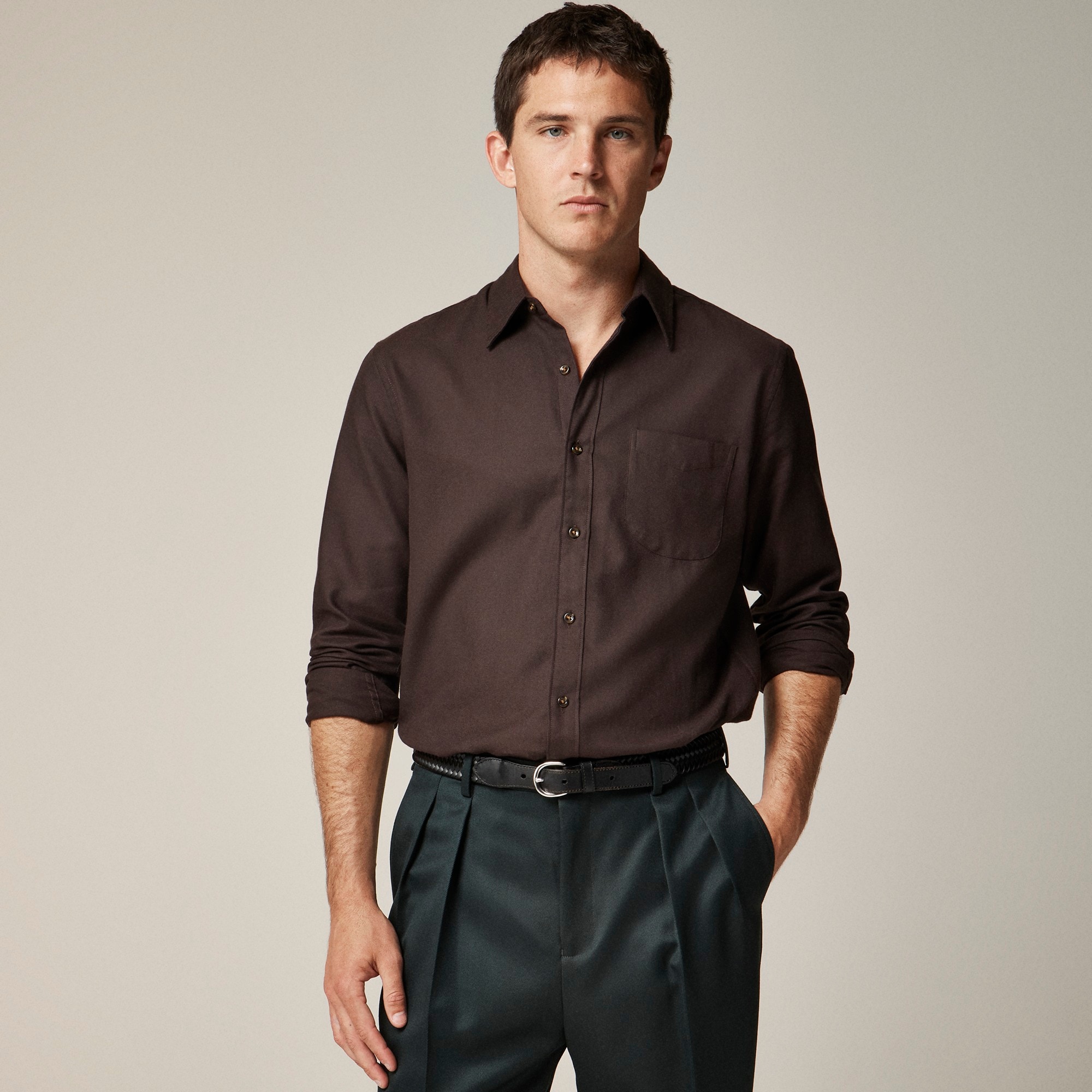 mens Cotton-cashmere blend shirt