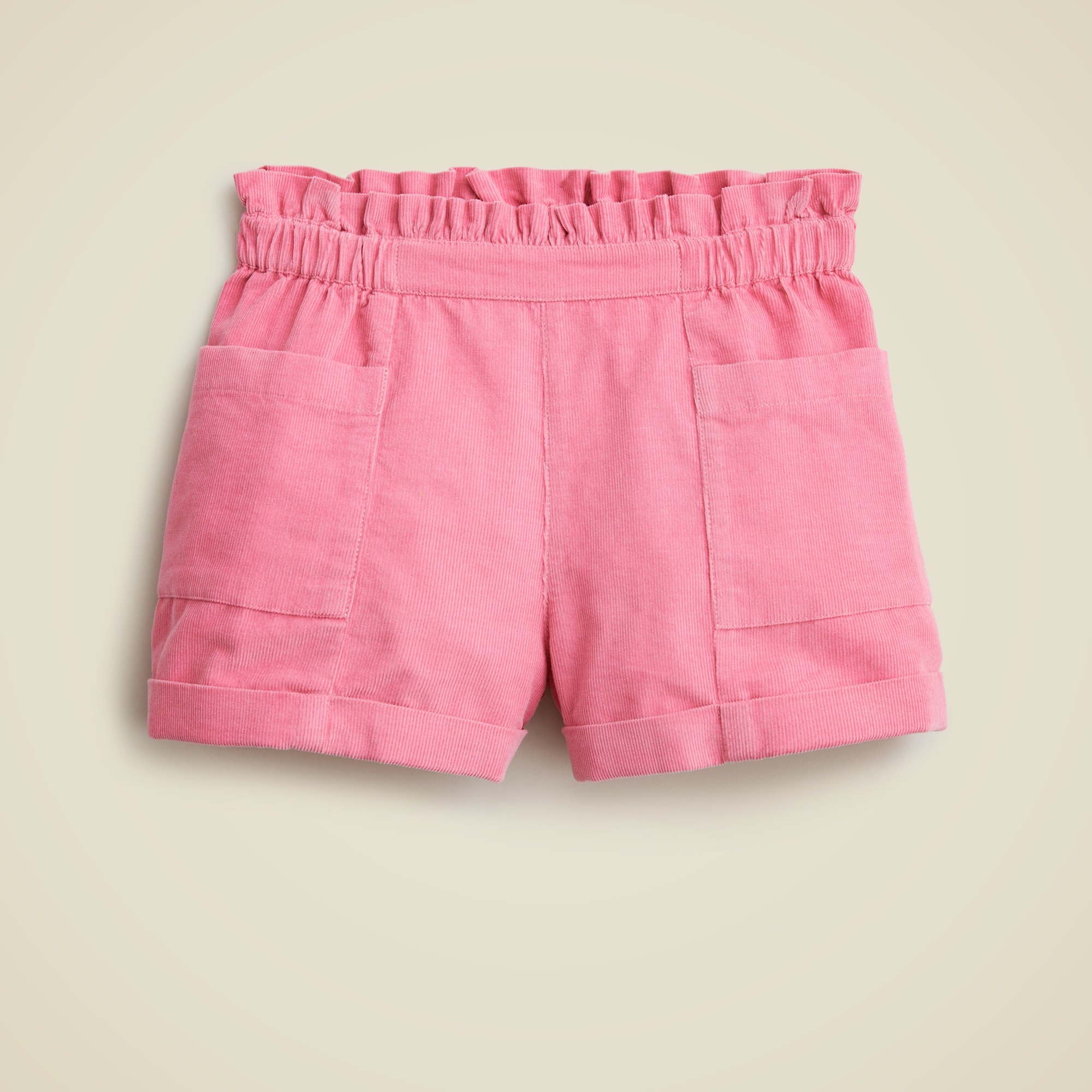 girls Girls' pull-on short in wide-wale corduroy