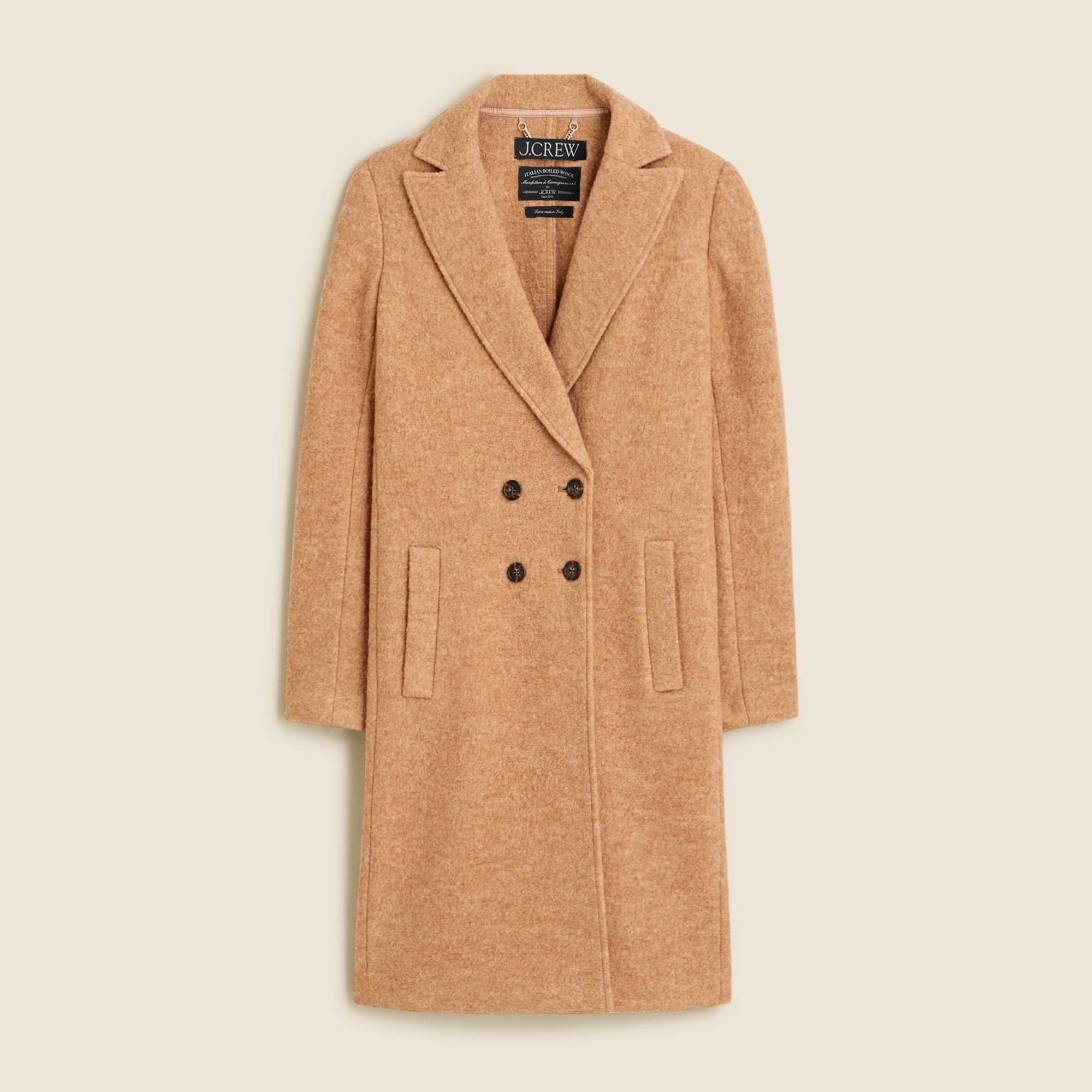 womens Daphne topcoat in Italian boiled wool