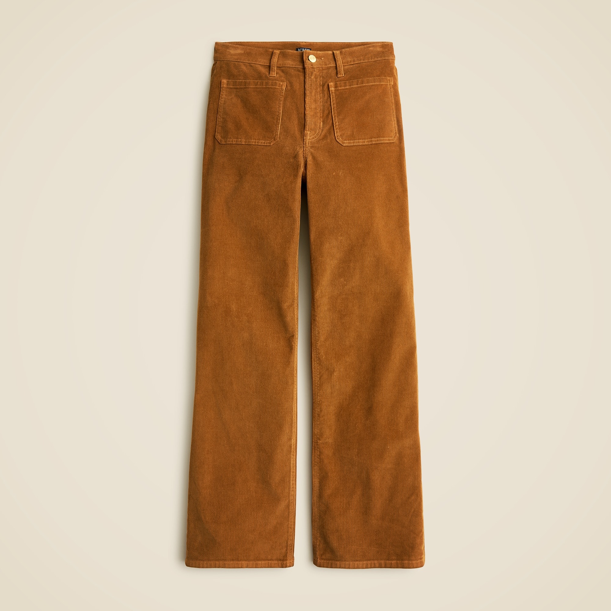 womens Sailor slim-wide pant in stretch corduroy