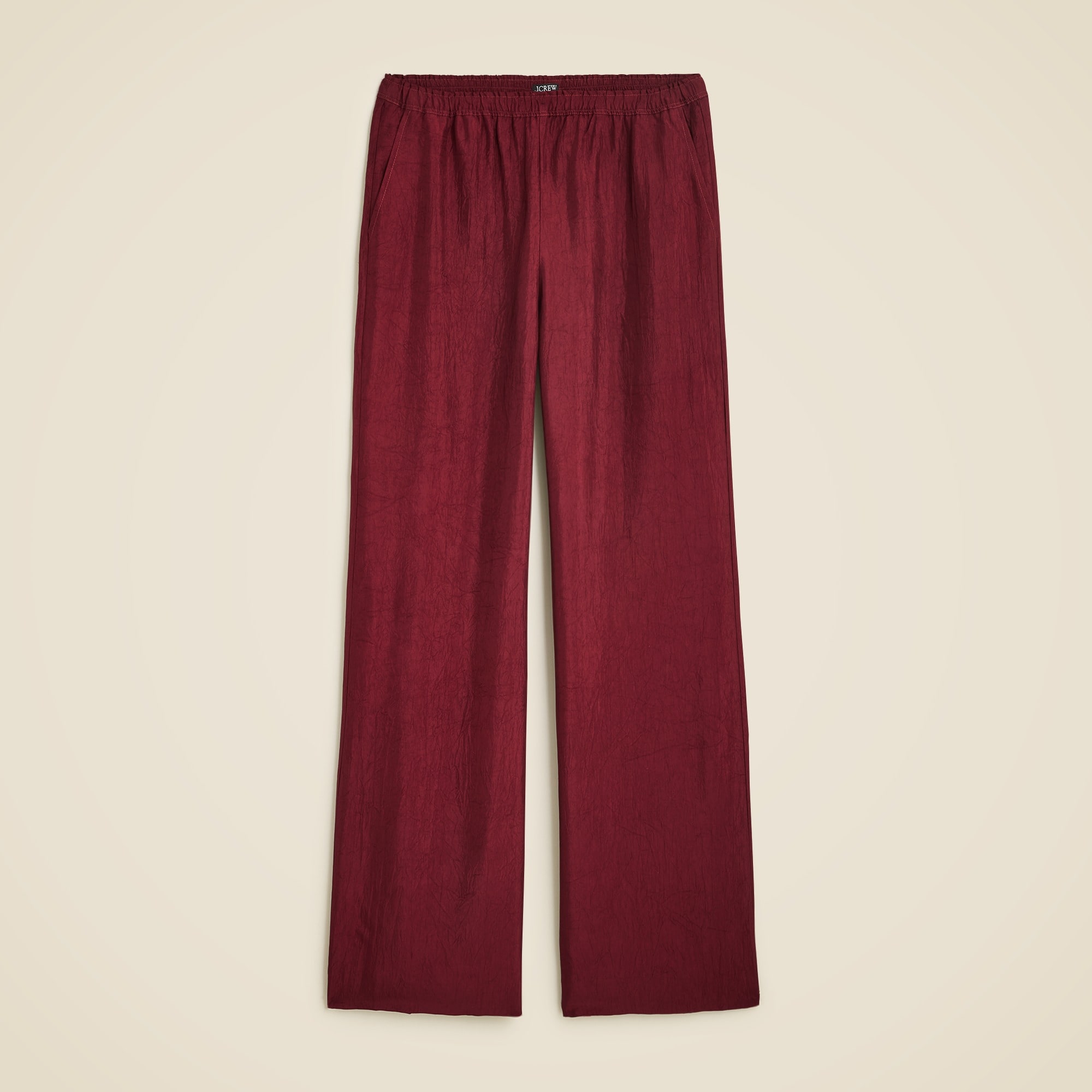 womens Stratus pant in textured satin