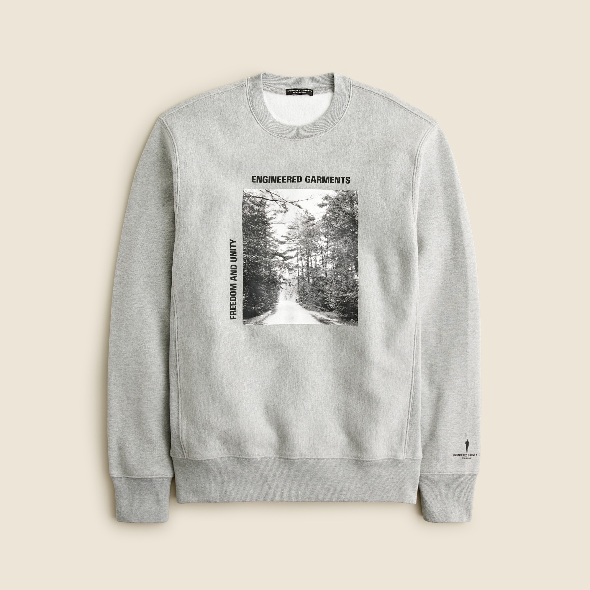  Limited-edition Engineered Garments X J.Crew heritage 14 oz. fleece graphic sweatshirt