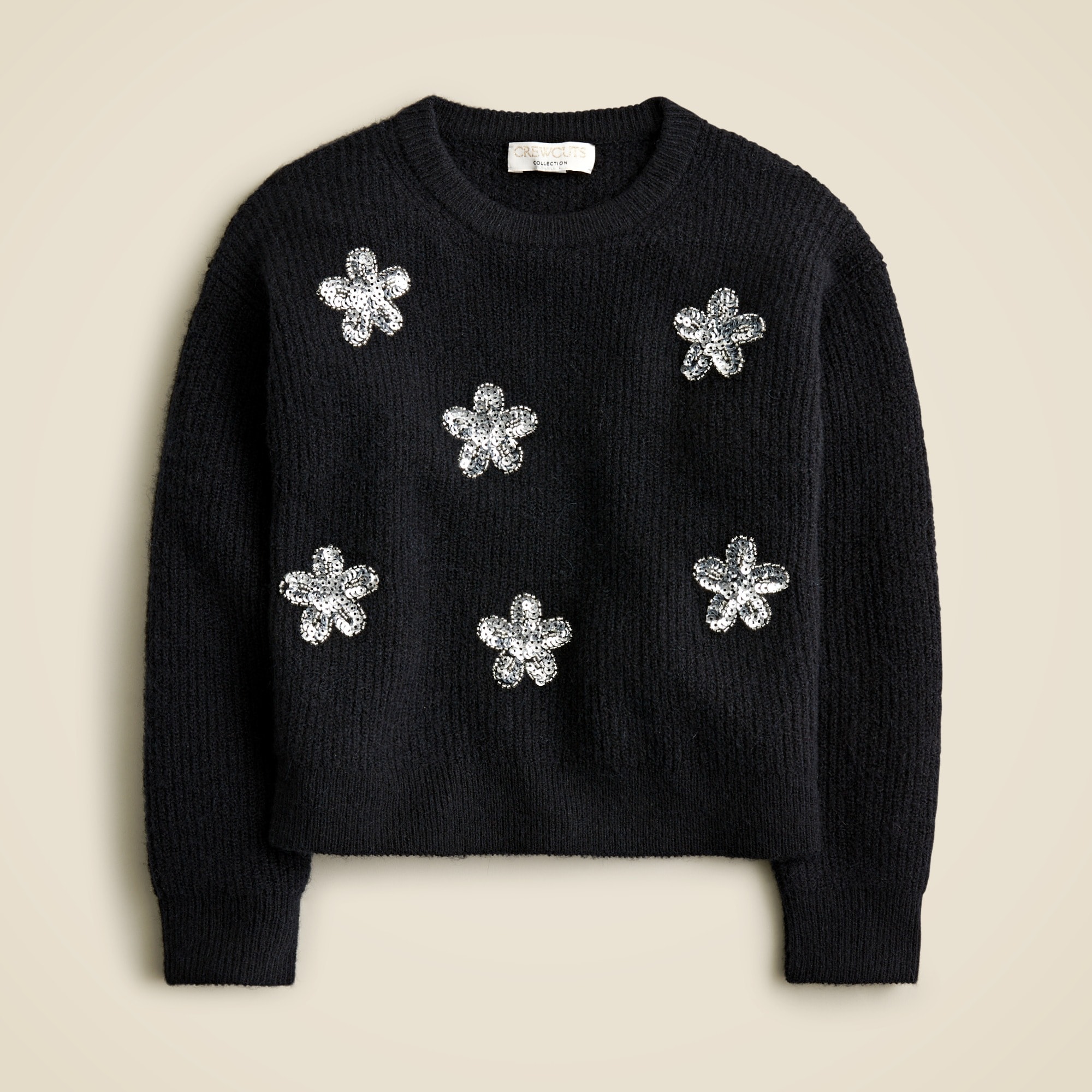 girls Girls' Collection flower-embellished crewneck sweater