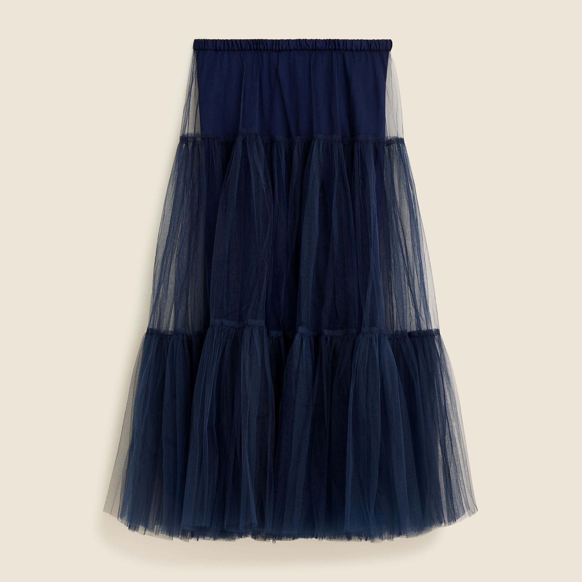  Collection tiered tulle maxi skirt