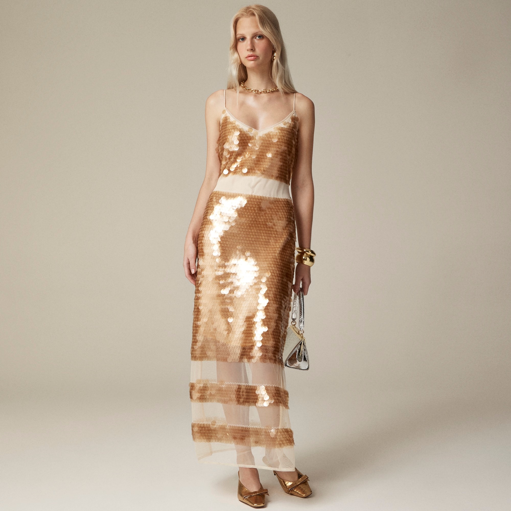 womens Collection sequin panel dress