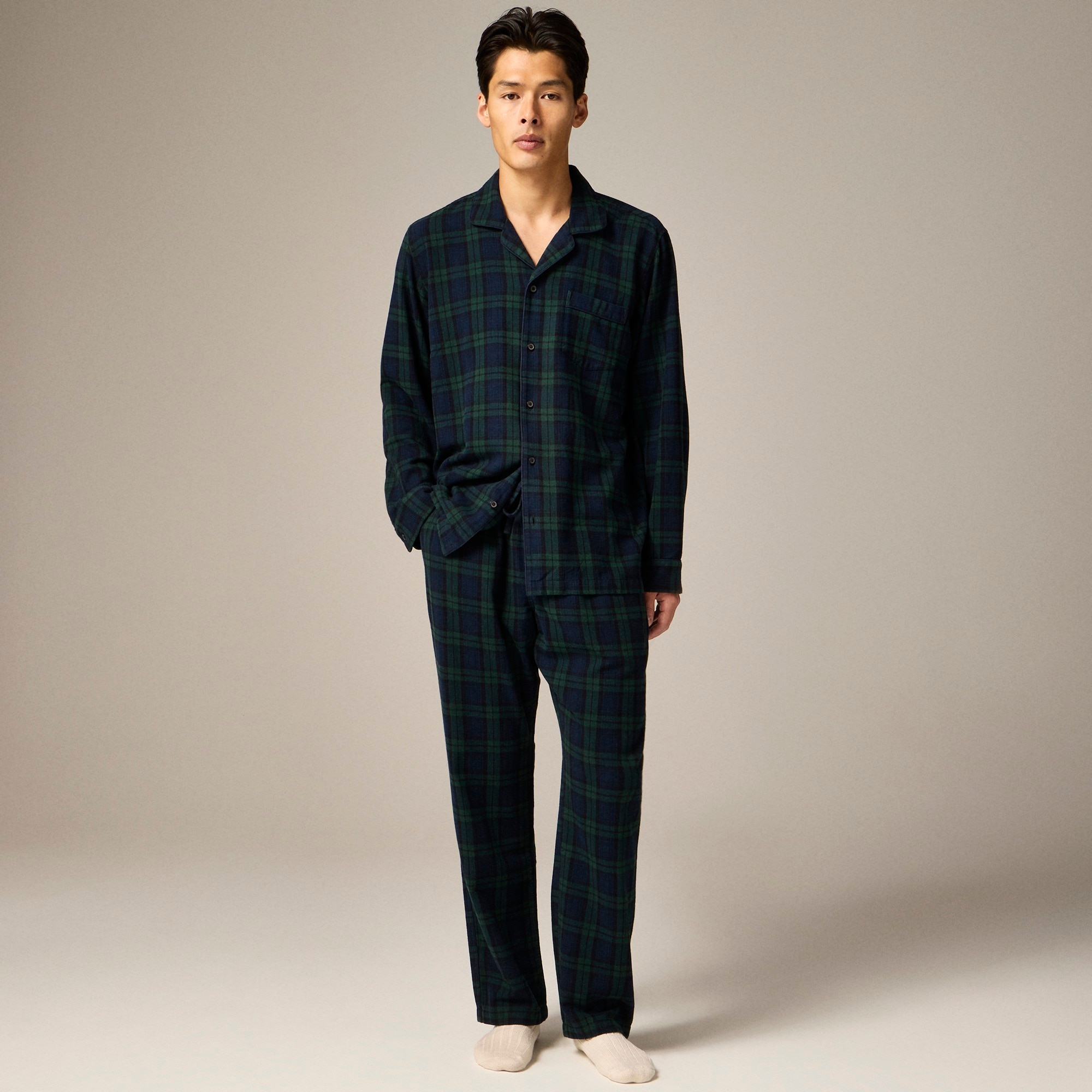 mens Flannel pajama set