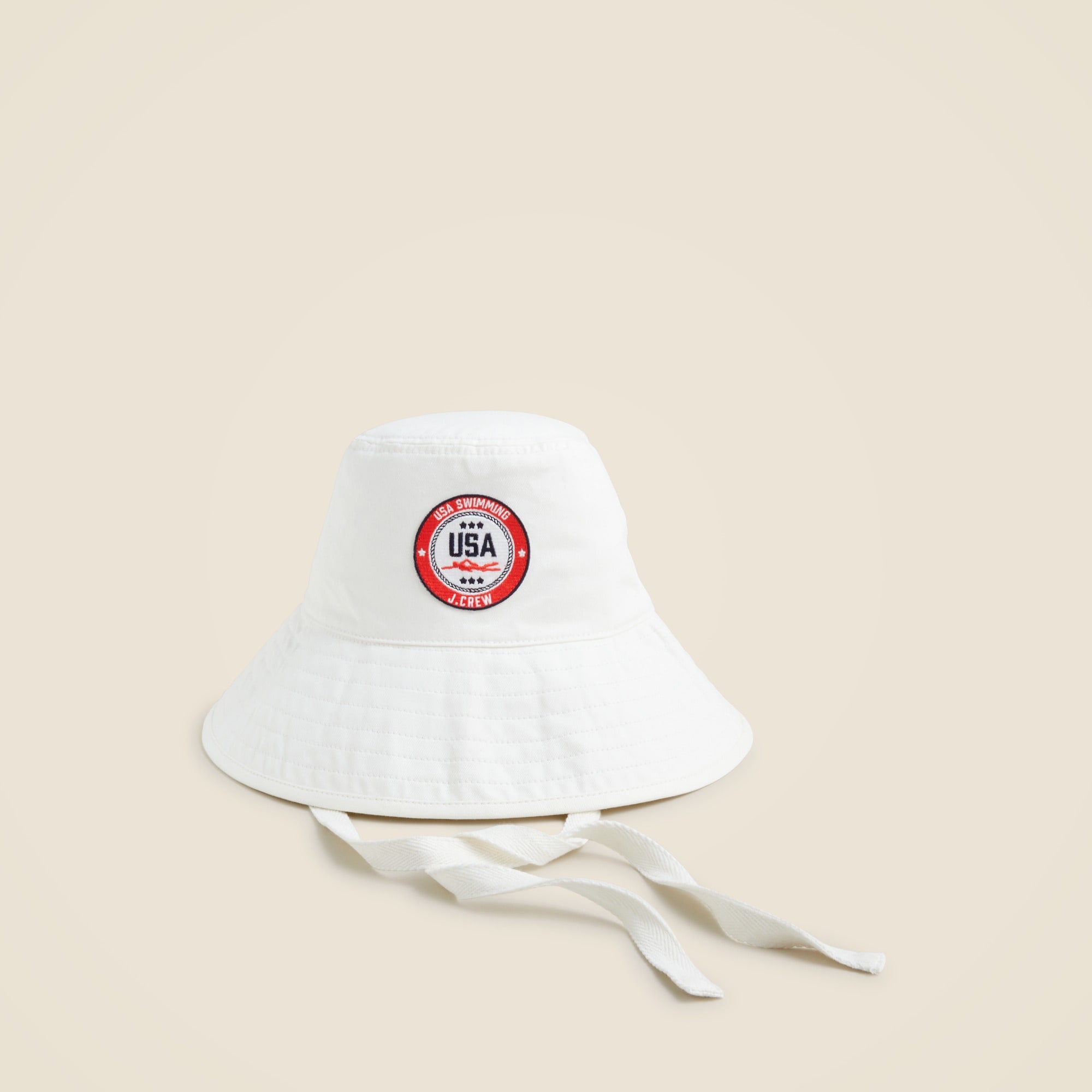 womens Limited-edition USA Swimming&reg; X J.Crew bucket hat with ties