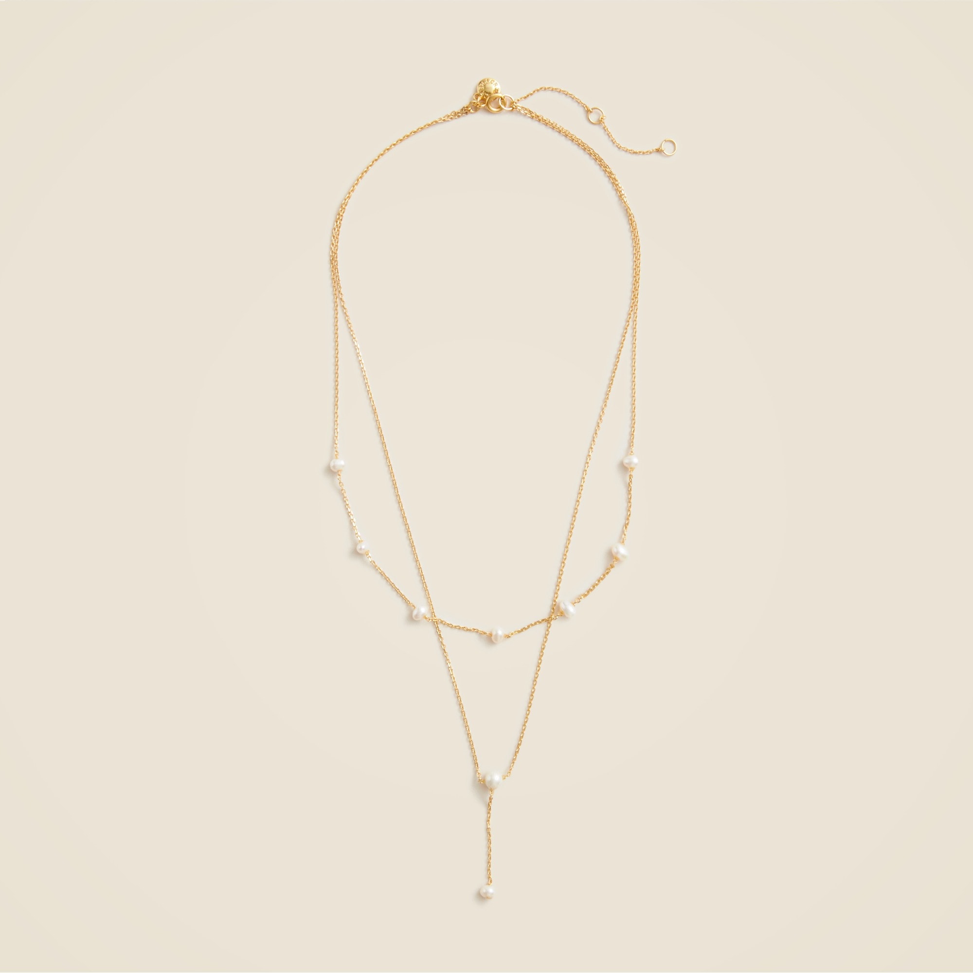 womens Freshwater pearl layered necklace