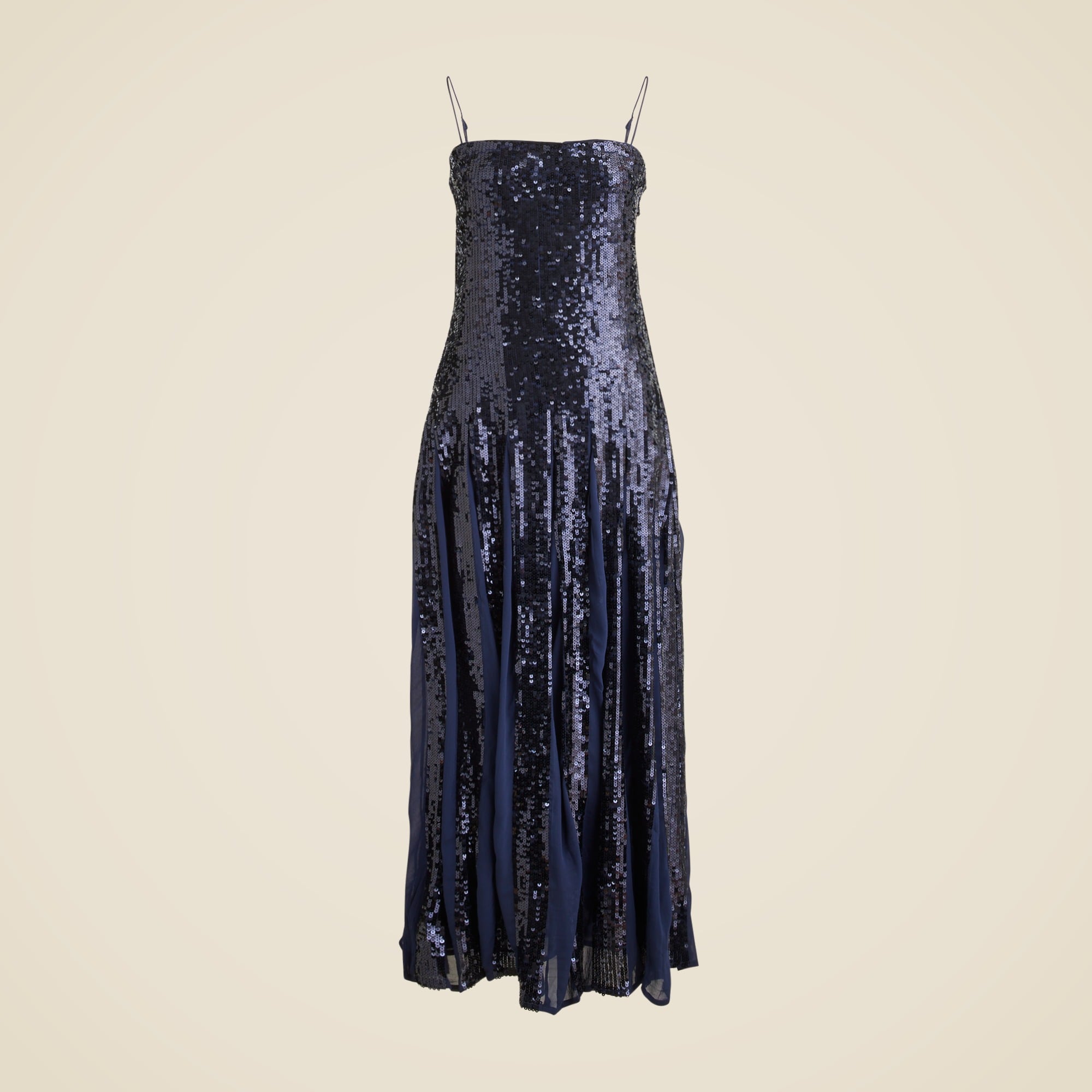 Christopher John Rogers X J.Crew pleated dress in sequins