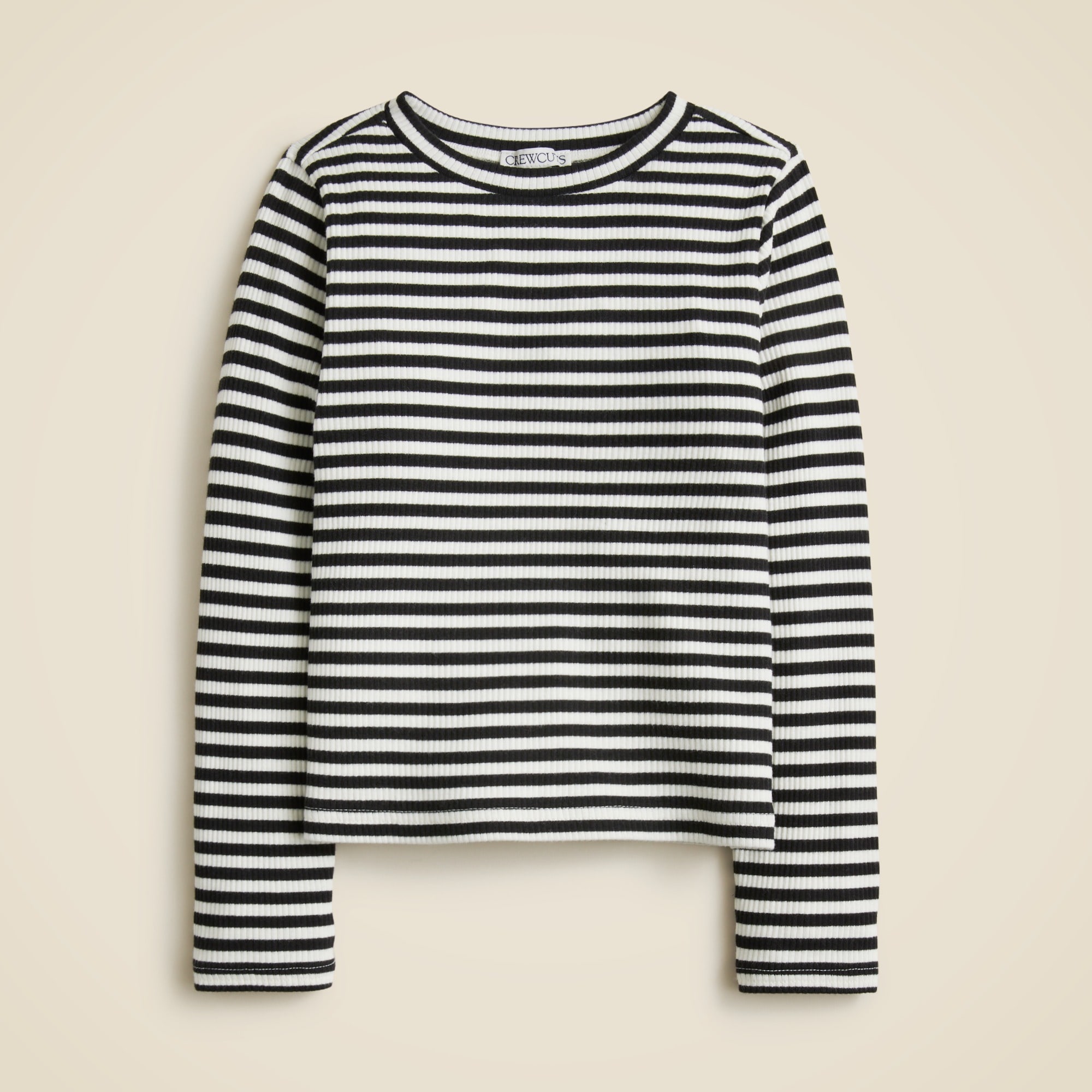 girls Girls' long-sleeve everyday T-shirt in vintage rib