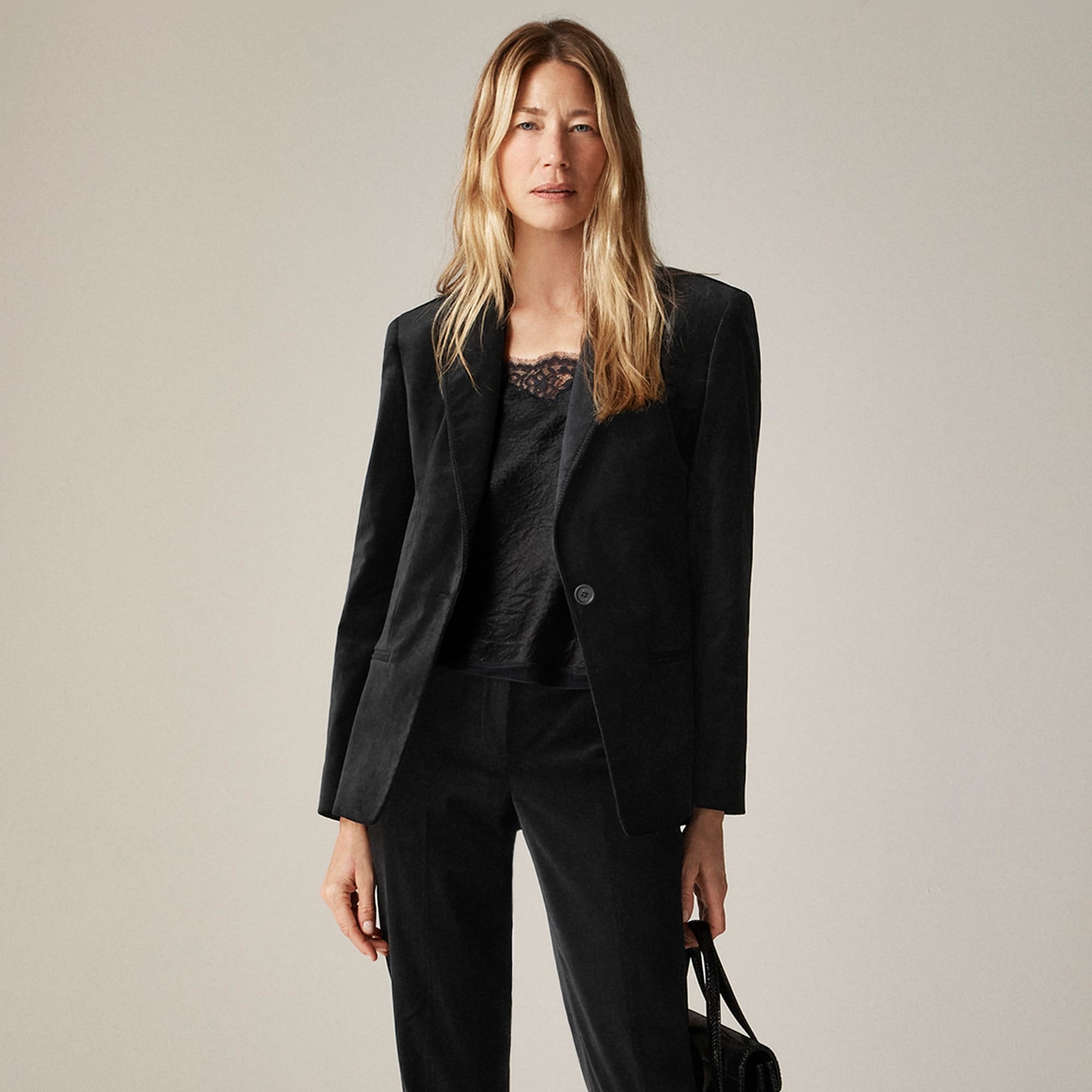 womens Alexandra blazer in velvet