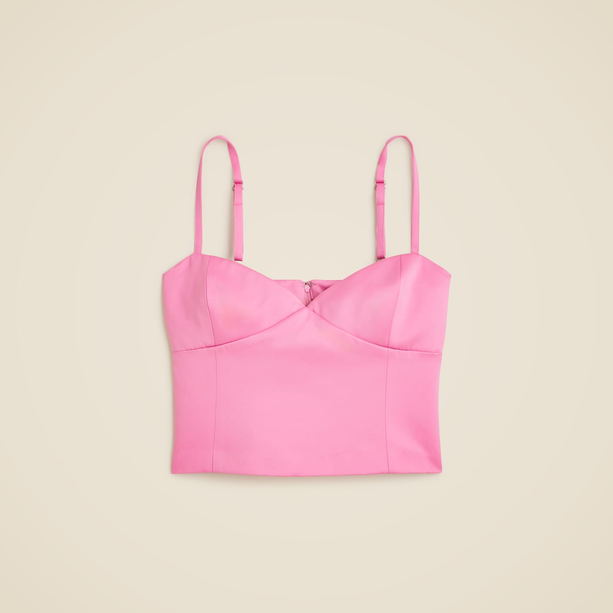 womens Christopher John Rogers X J.Crew bustier top in duchesse satin