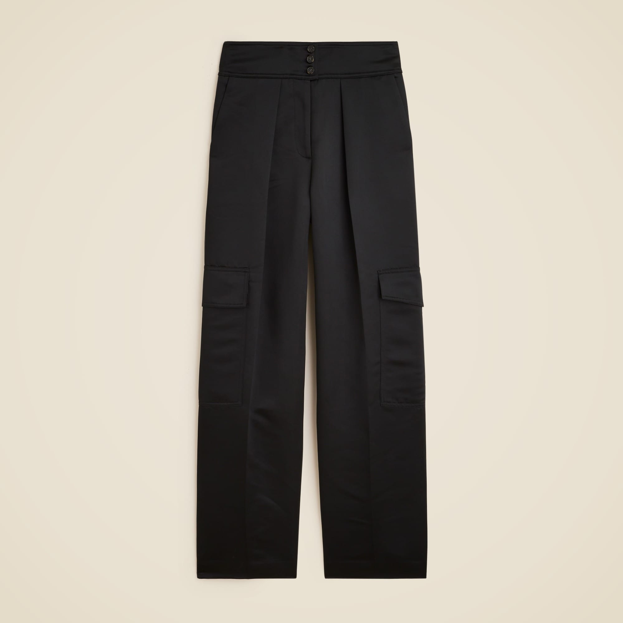  Christopher John Rogers x J.Crew high-rise cargo pant in duchesse satin