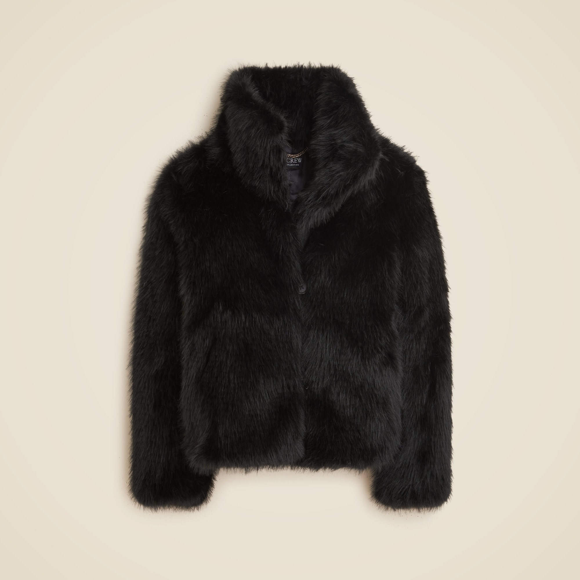 womens Collection faux-fur jacket