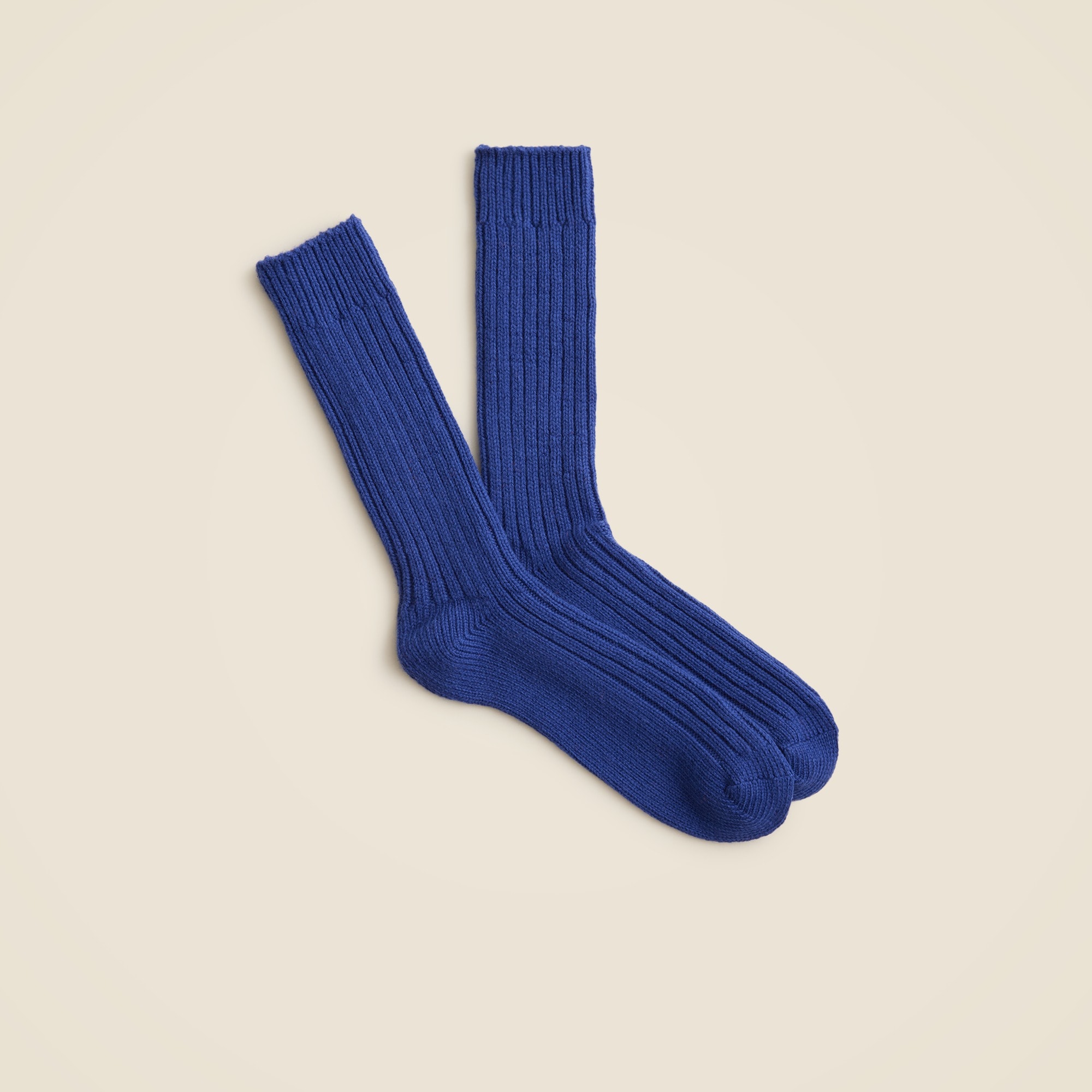 mens Ribbed wool-blend socks