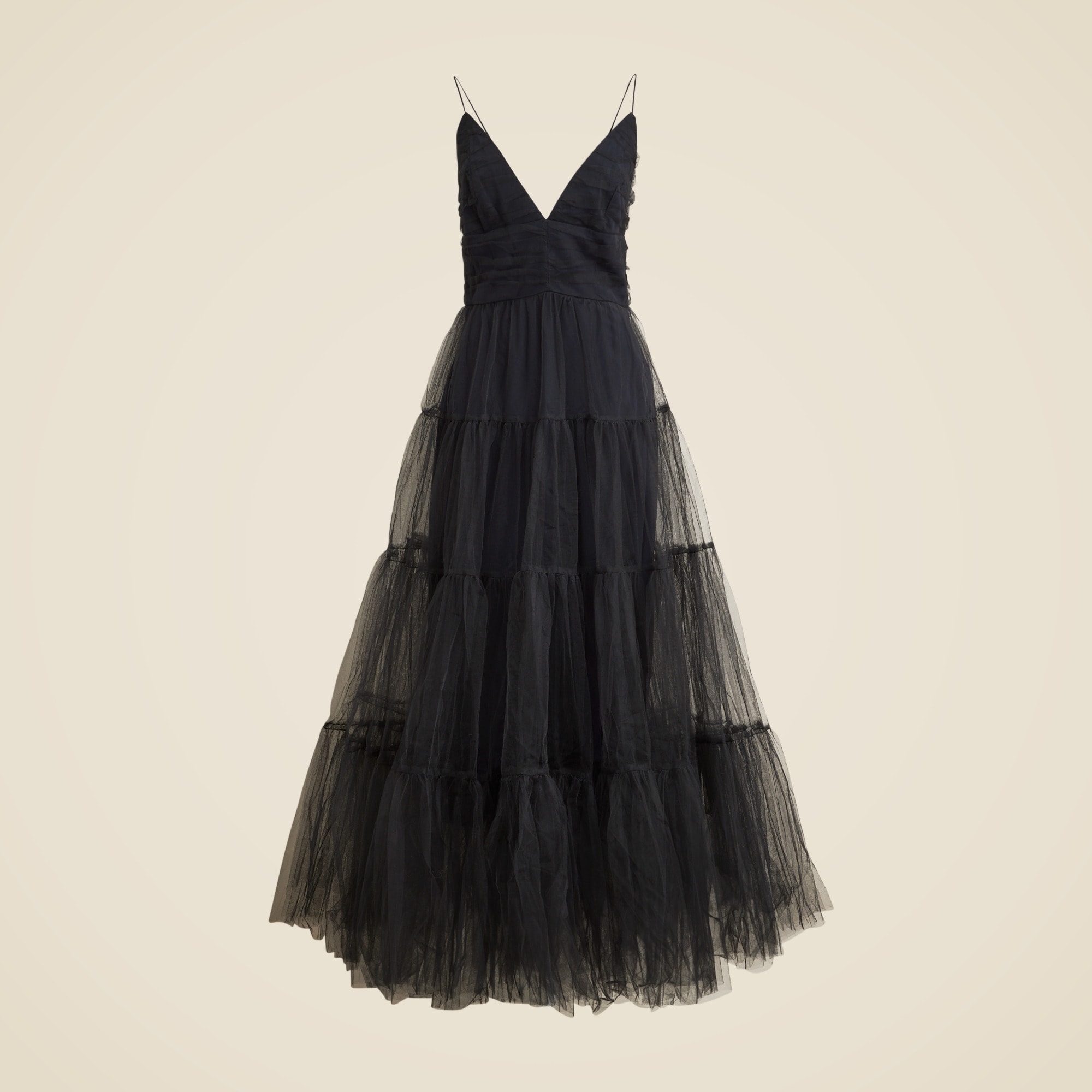 womens Strappy tulle gown