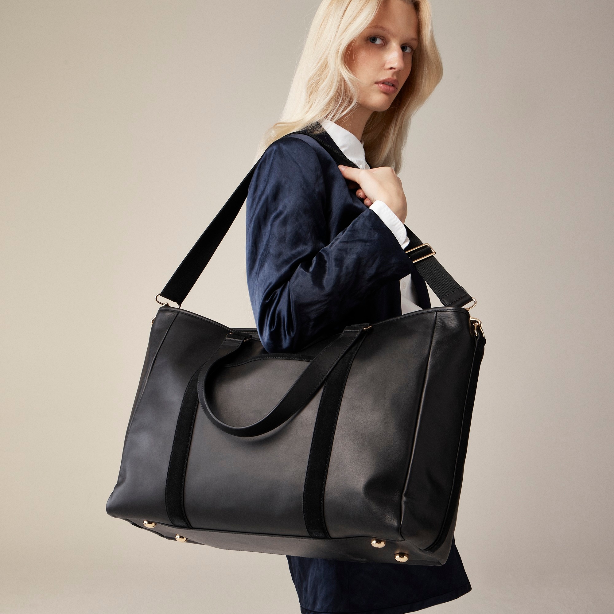 womens Berkeley overnight tote in leather