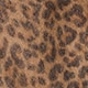 Brushed cashmere socks in leopard print BROWN