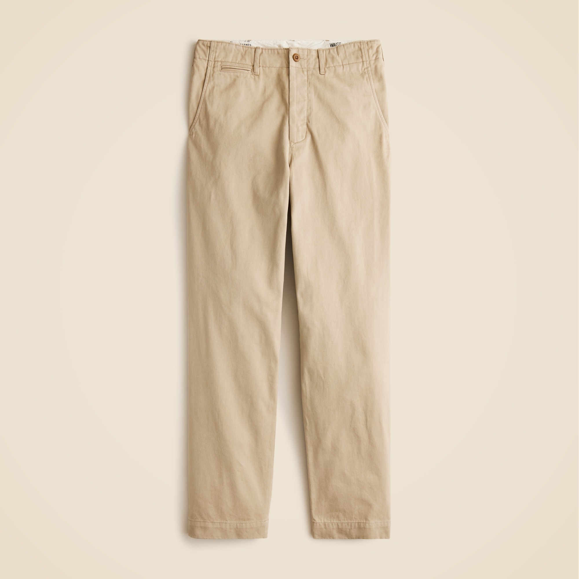 mens Wallace &amp; Barnes selvedge officer chino pant