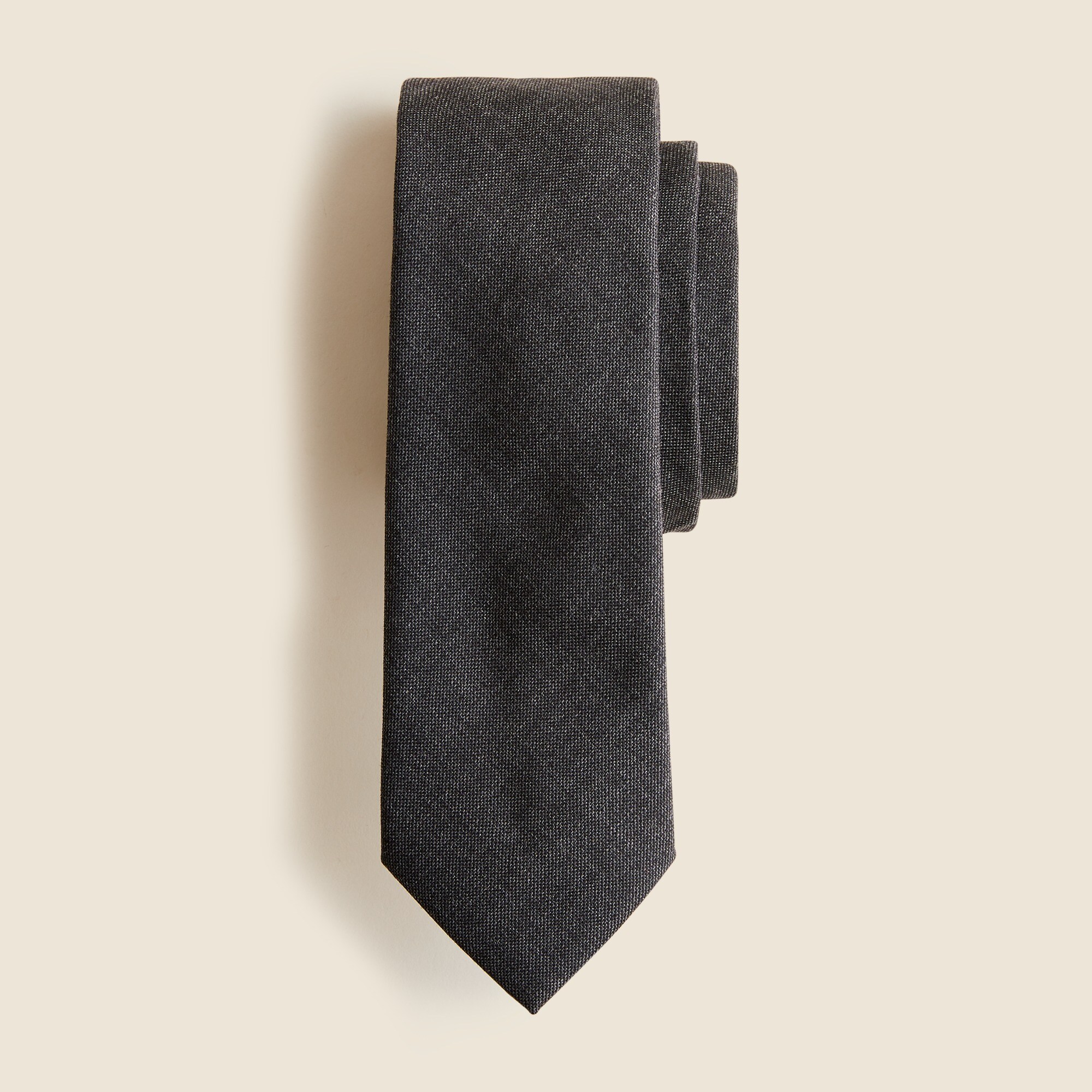 mens American wool tie in black