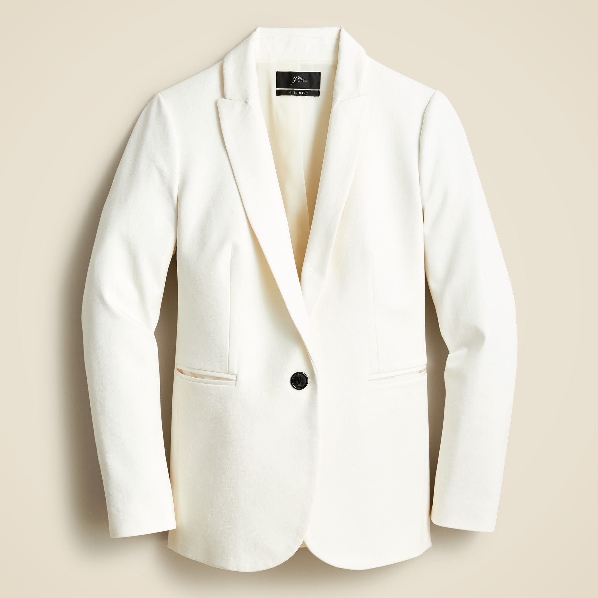 womens Parke blazer in bi-stretch cotton