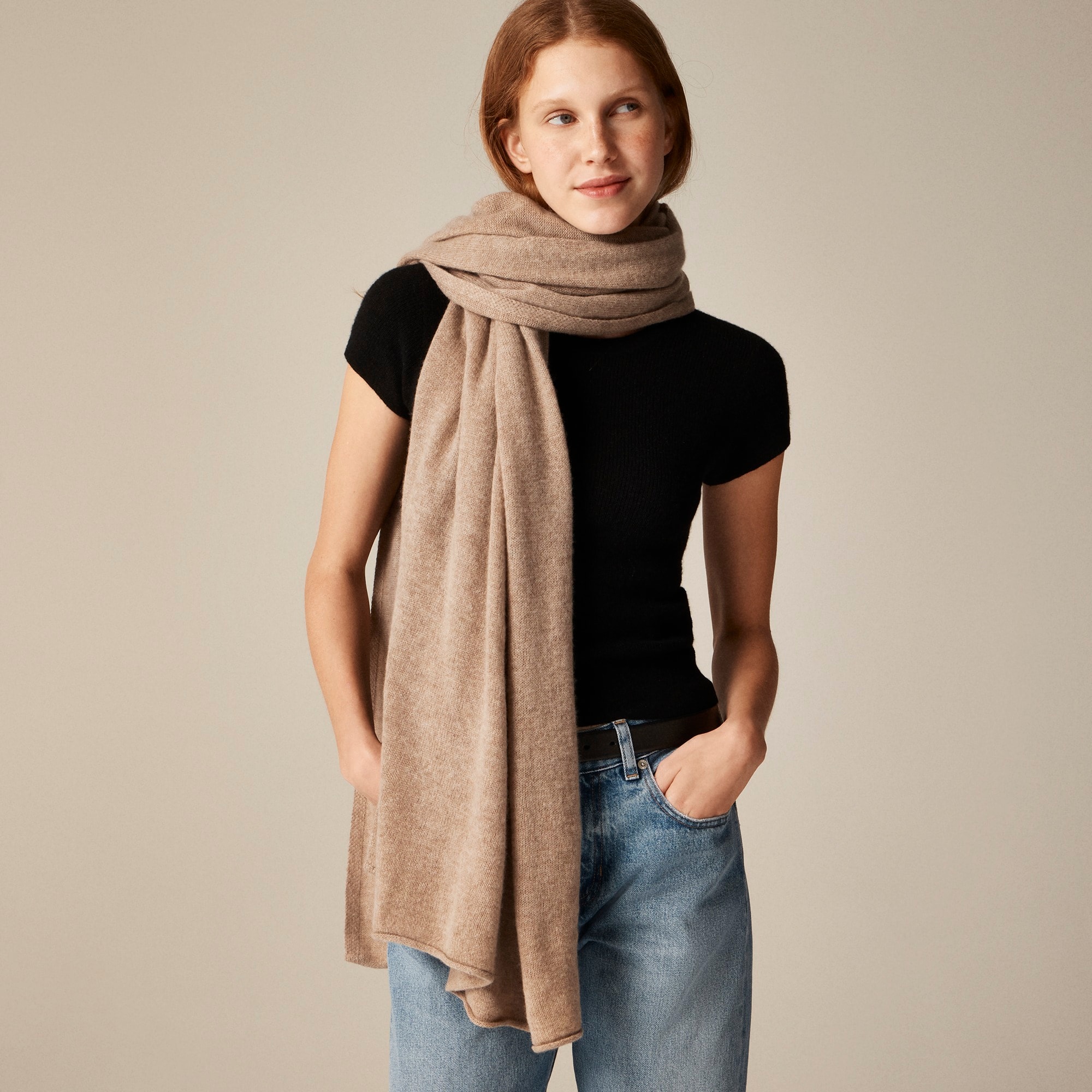 womens Oversized cashmere wrap