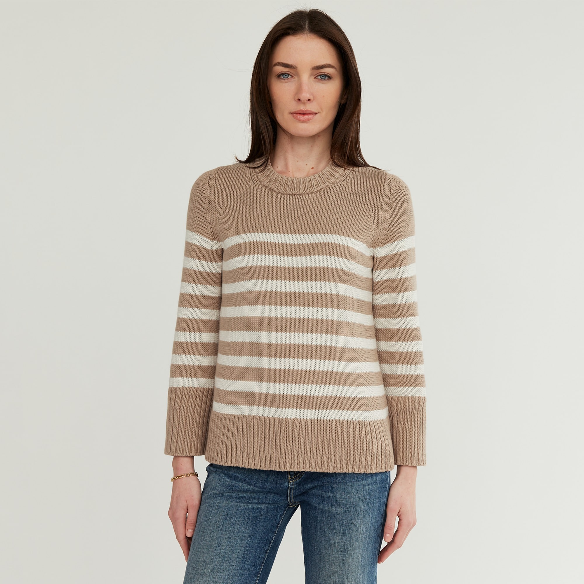 womens State of Cotton NYC Kittery sweater in stripe