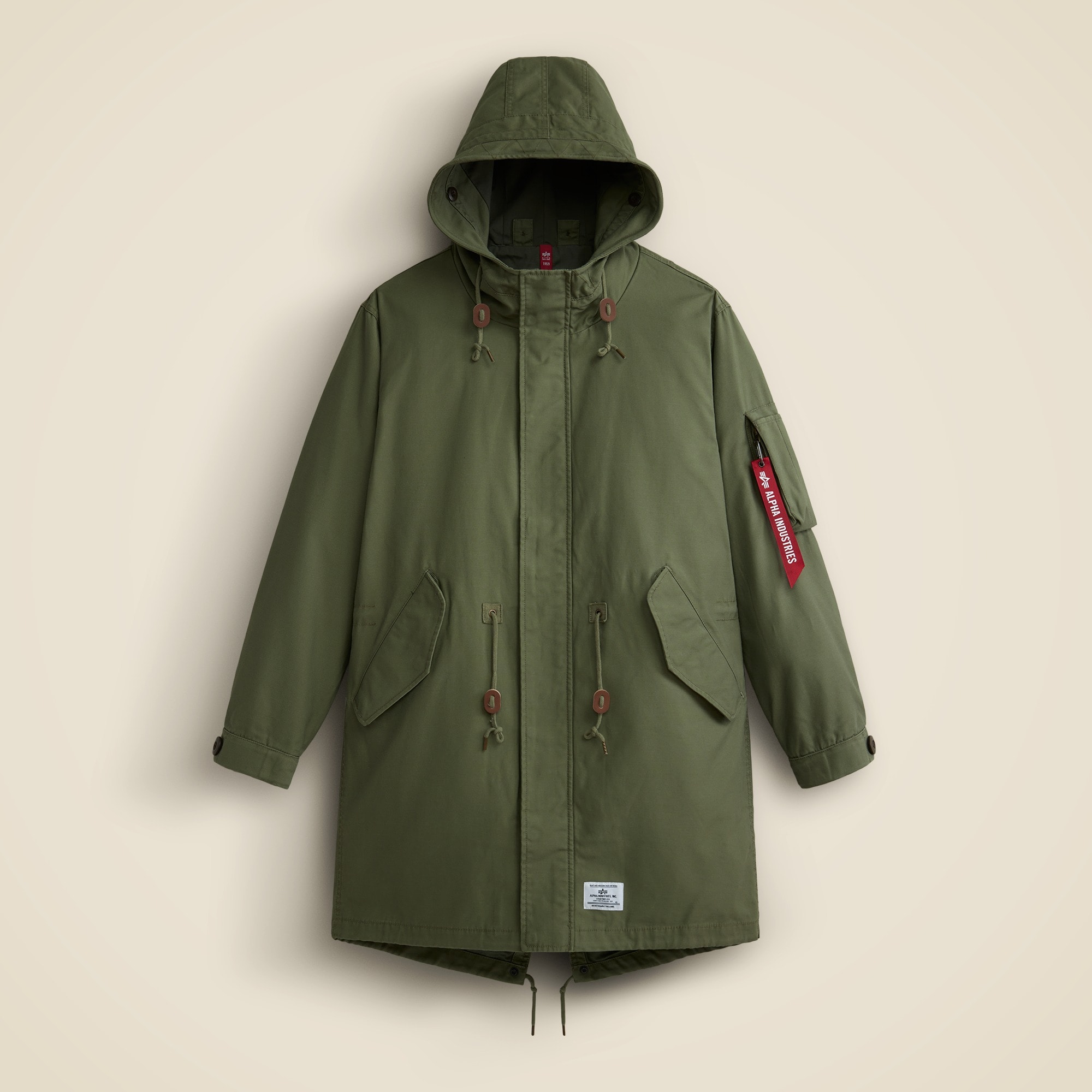 mens Men's Alpha Industries&reg; M-59 fishtail mod parka