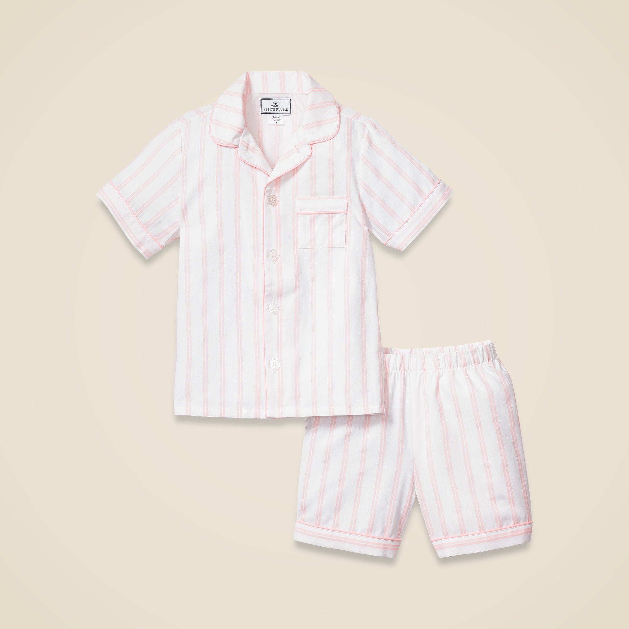 girls Petite Plume&trade; girls' short set in stripe