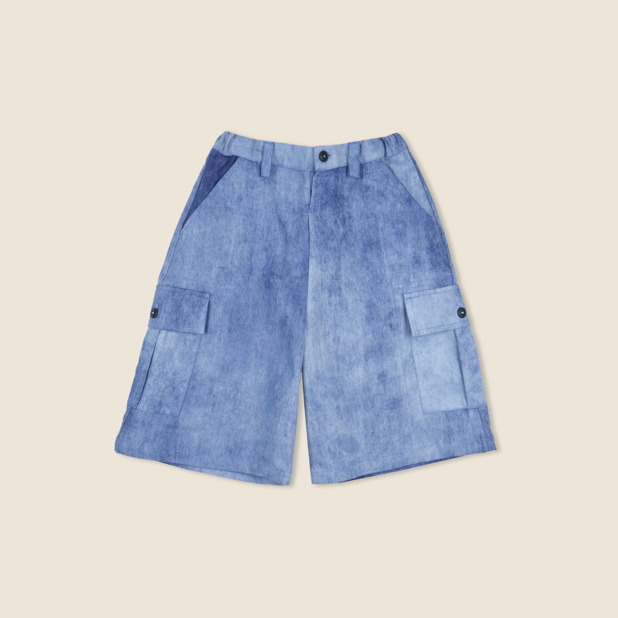  The Sunday Collective kids' Brooklyn cargo short in denim